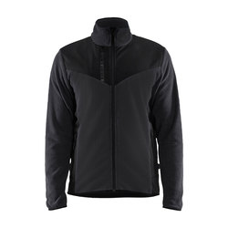BLÅKLÄDER softshell-takki neulottu t. harmaa/musta